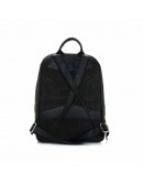 Leather-trimmed Black Delavé Stellar Man Backpack