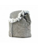 Mini Soft Gray Backpack Bag