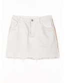 Stellar White Dream Denim Mini Skirt